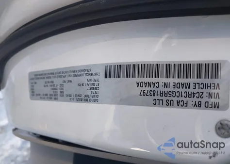 2024 Chrysler Voyager Lx z USA, uszkodzony, nr VIN 2C4RC1CG5RR183797